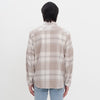 M231 Kemeja Pria Flannel Panjang Cream 0302