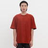 M231 T-Shirt Polos Oversized Pendek Merah Bata 1973K