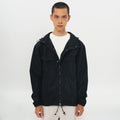 M231 Jaket Hoodie Taslan Wanderer Living Hitam 0772A