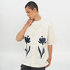 M231 Kemeja Pria Printing Hawaii Pendek Broken White 0855