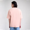 M231 T-Shirt Ponte Polos Oversized Pendek Dusty Pink 0756D