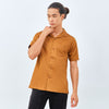 M231 Kemeja Pria Basic Polos Hawaii Pendek Terracotta 0159E