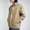 M231 Jaket Pria Overshirt Canvas Panjang Cream 0696C