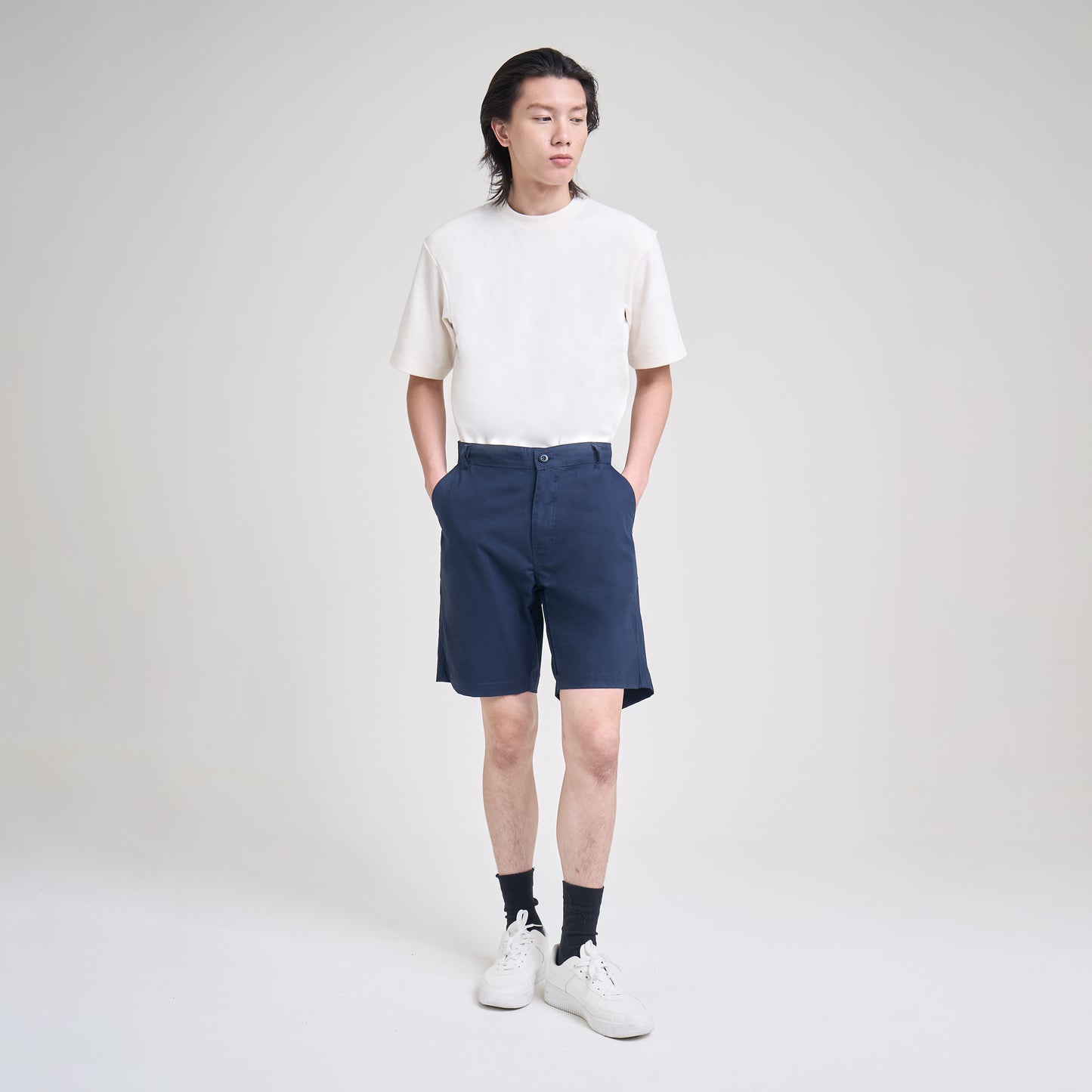 M231 Celana Pendek Pria Casual Navy 0737A