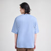 M231 T-Shirt Ponte Polos Oversized Pendek Biru 0756B