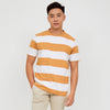 M231 T-Shirt Stripe Pendek Coklat 2171B