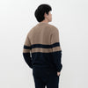 M231 Sweater Knit Combination Panjang Coklat 2196B