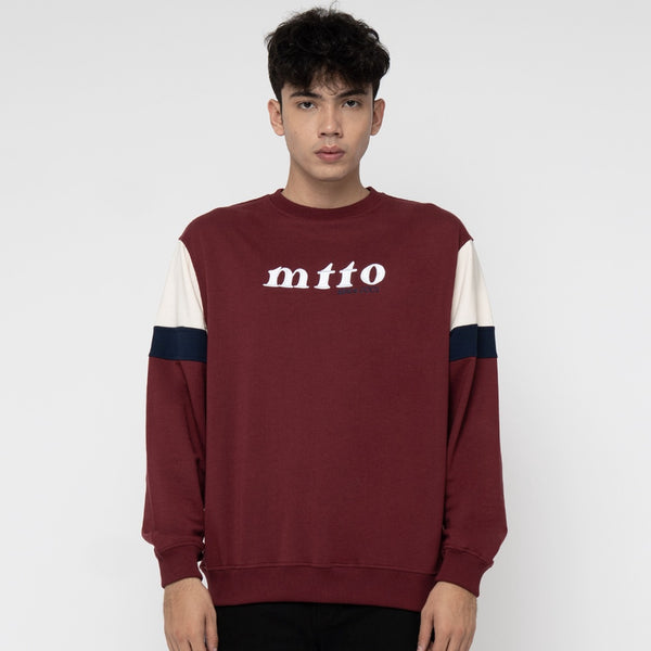 M231 Sweater Crewneck Panjang Marron 2231C