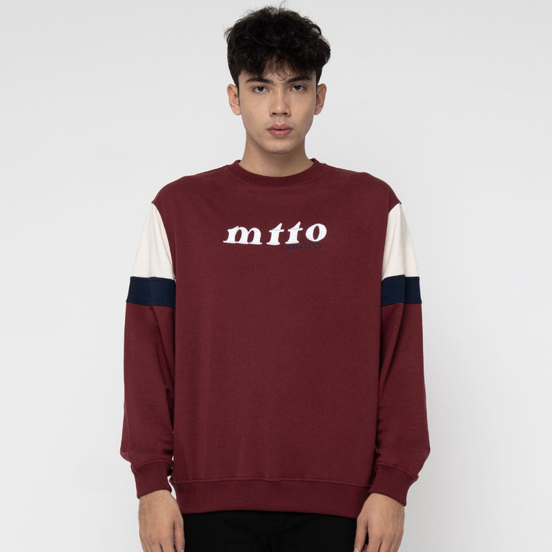 M231 Sweater Crewneck Panjang Marron 2231C