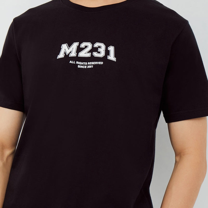 M231 T-Shirt Grafis Pendek Hitam 2193
