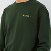M231 Sweater Crewneck Panjang Hijau 2198D