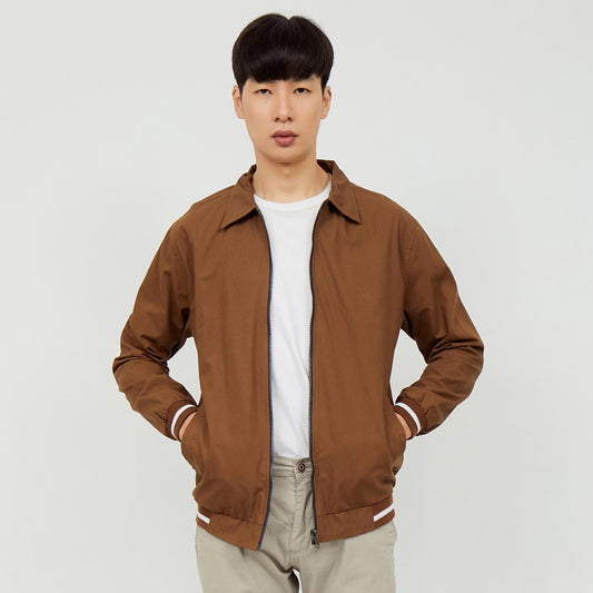 M231 Jaket Pria Canvas Panjang Coklat 1863C