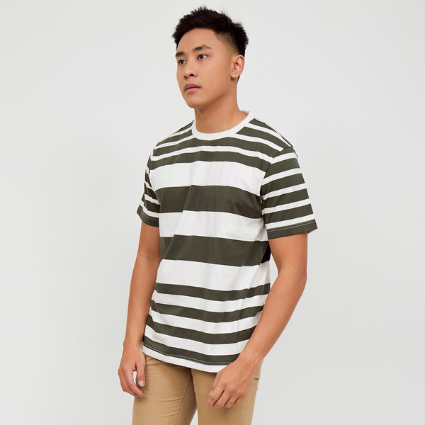 M231 T-Shirt Stripe Pendek Army 2170A