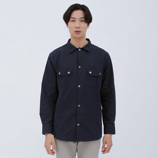 M231 Jaket Pria Coverall Panjang Navy 1959E
