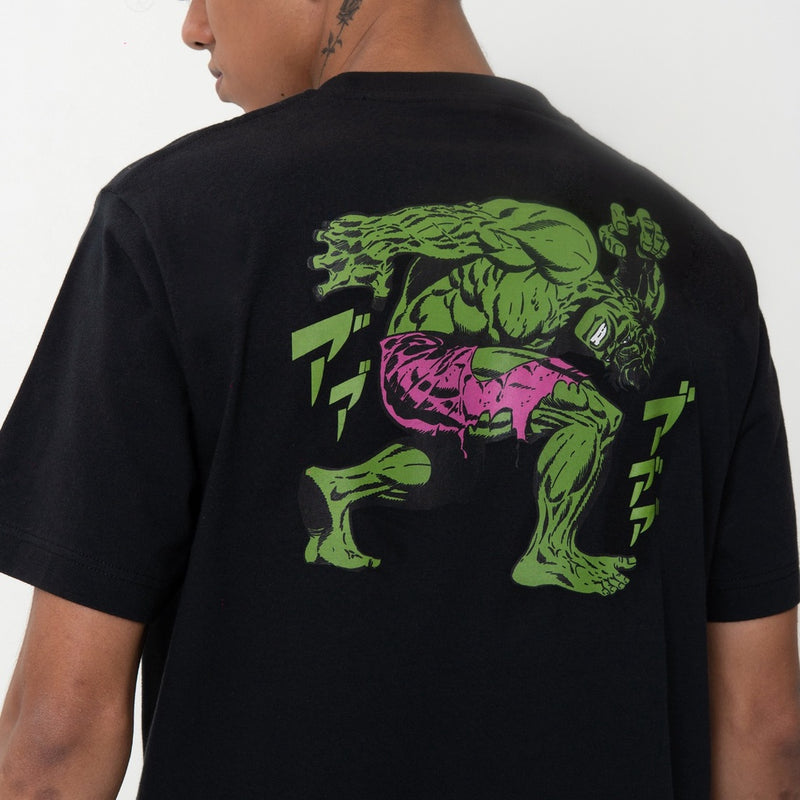 Marvel Collection M231 T-Shirt Grafis Hulk Katakana Hitam 2362B