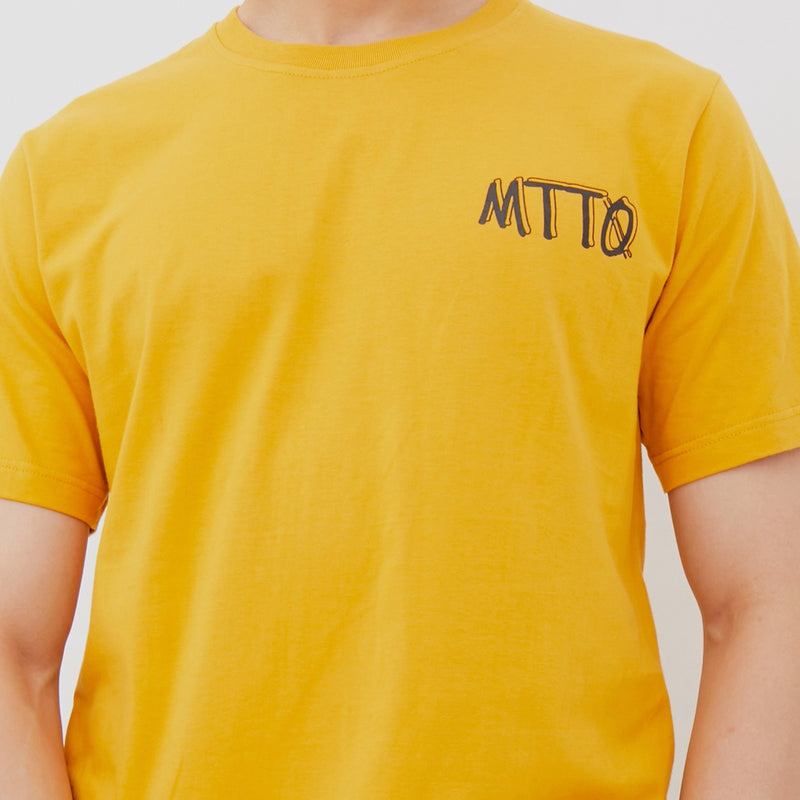 M231 T-Shirt Grafis Pendek Mustard 2253C