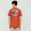 M231 T-Shirt Grafis Pendek Merah Bata 2113A