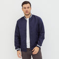 M231 Jaket Pria Bomber Taslan Panjang Navy 2078D