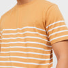 M231 T-Shirt Stripe Pendek Coklat 2169B