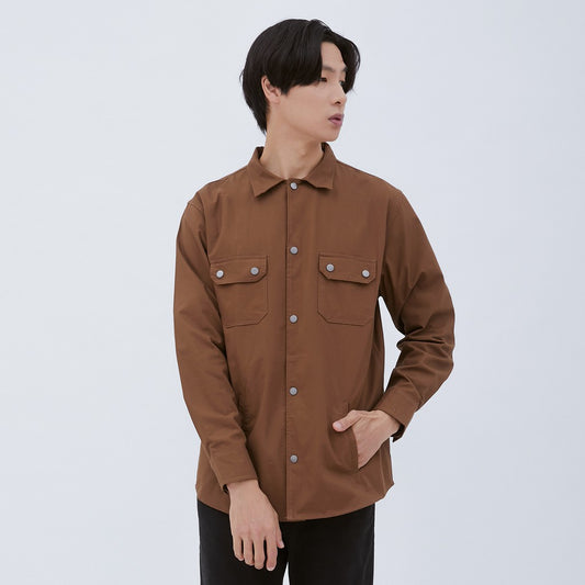M231 Jaket Pria Coverall Panjang Coklat 1959C