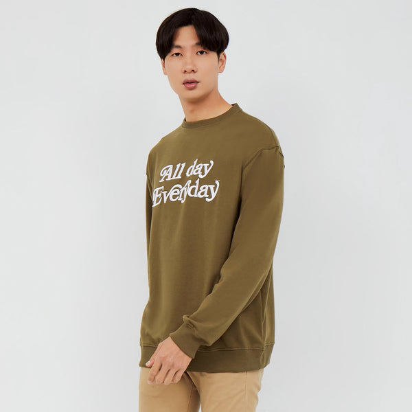 M231 Sweater Crewneck Panjang Army 2227C