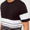 M231 T-Shirt Stripe Pendek Hitam 2173A