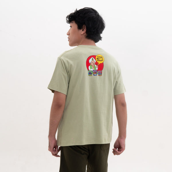 M231 x Hari Merdeka T-Shirt Grafis Pendek Hijau Muda 2315
