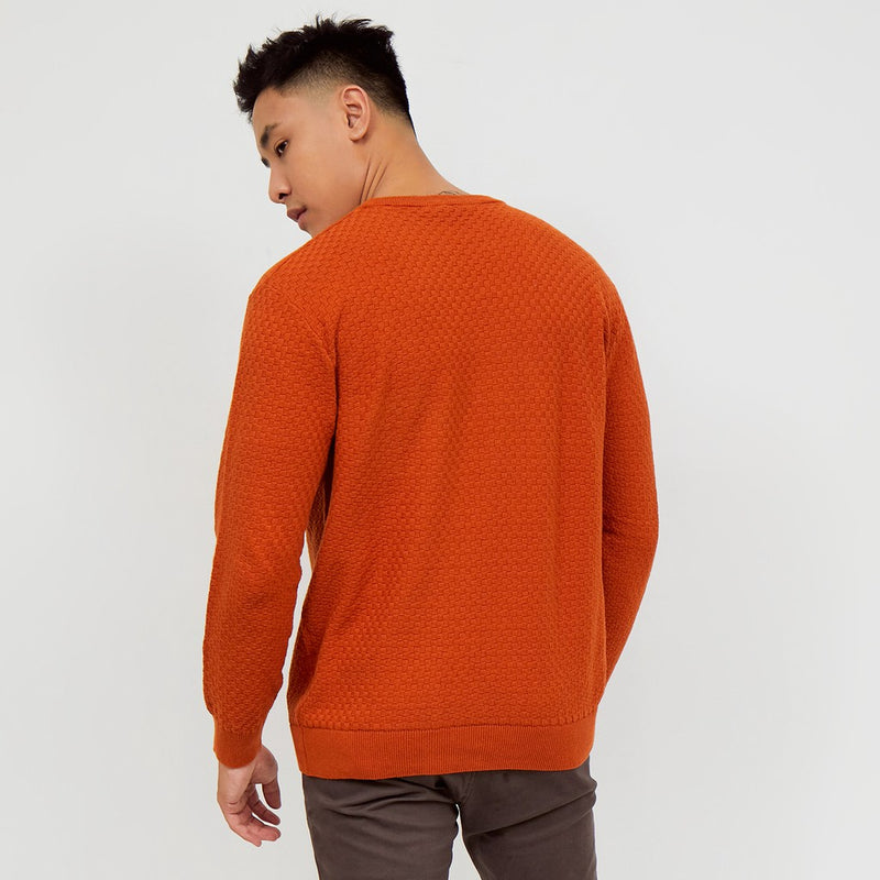 M231 Sweater Rajut Panjang Terracotta 2142A