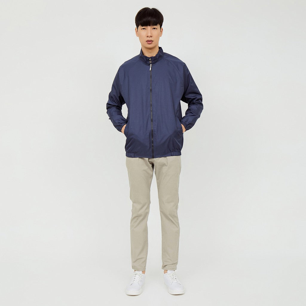 M231 Jaket Pria Taslan Harrington Panjang Navy 2039E