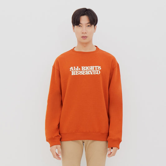 M231 Sweater Crewneck Panjang Terracotta 2220A