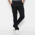 M231 Celana Panjang Pria Chinos Slim Fit Stretch Warna Hitam C1091