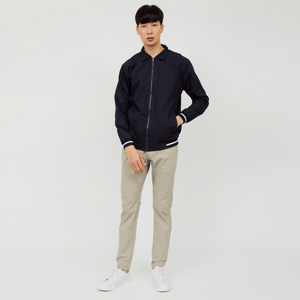 M231 Jaket Pria Canvas Panjang Navy 1863B