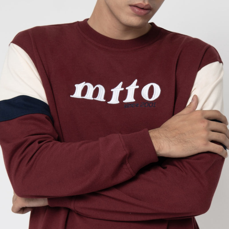 M231 Sweater Crewneck Panjang Marron 2231C