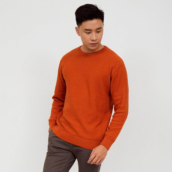 M231 Sweater Rajut Panjang Terracotta 2142A