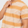 M231 T-Shirt Stripe Pendek Coklat 2172B