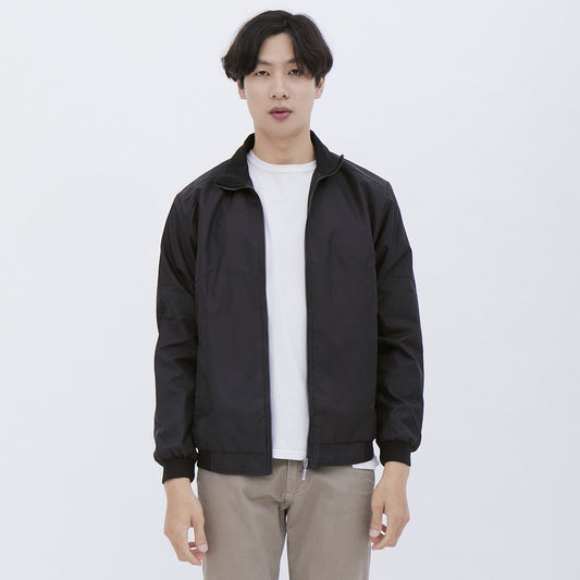 M231 Jaket Pria Taslan Harrington Panjang Hitam 1756B