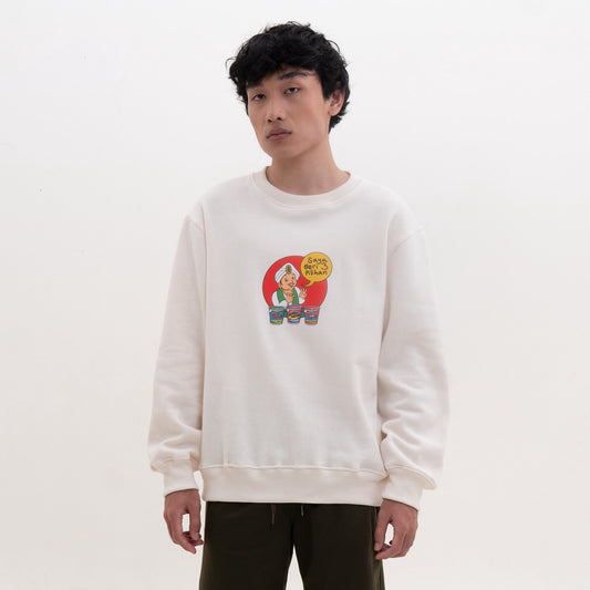 M231 x Hari Merdeka Sweater Crewneck Panjang Cream 2319B