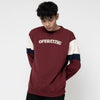 M231 Sweater Crewneck Panjang Maroon 2230B