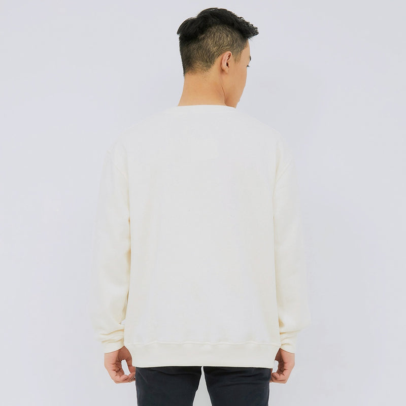 M231 Sweater Crewneck Vantage Panjang Broken White 2390A