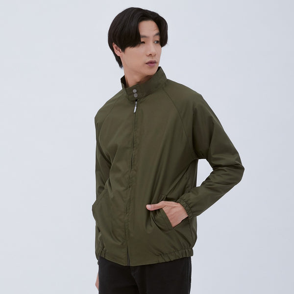 M231 Jaket Pria Taslan Windbreaker Panjang Army 2039D