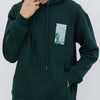 M231 Hoodie Vantage Panjang Hijau Tua 2391A