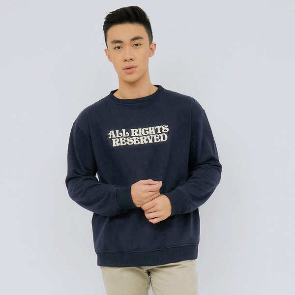 M231 Sweater Crewneck Panjang Navy 2220C