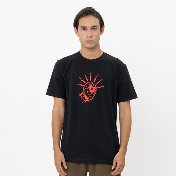Marvel Collection M231 T-Shirt Grafis Spiderman Sense Hitam 2514B