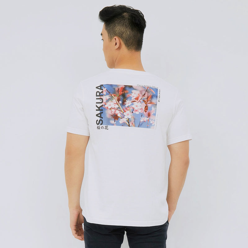 M231 T-Shirt Grafis Pendek Putih 2241A