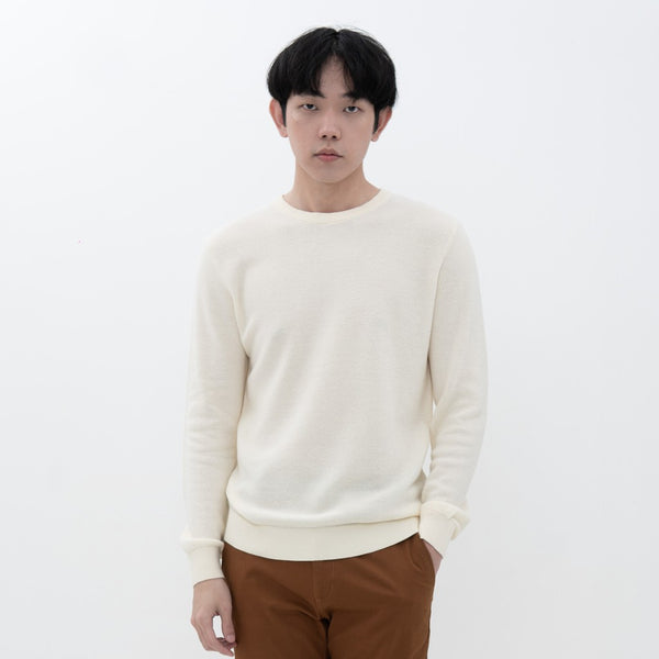 M231 Sweater Knit Panjang Broken White 2174B