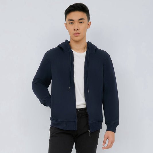 M231 Jaket Full-Zip Hoodie Navy 2222A