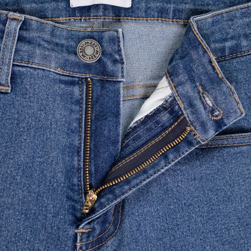 M231 Celana Panjang Jeans Denim Stretch Pria Biru C1169