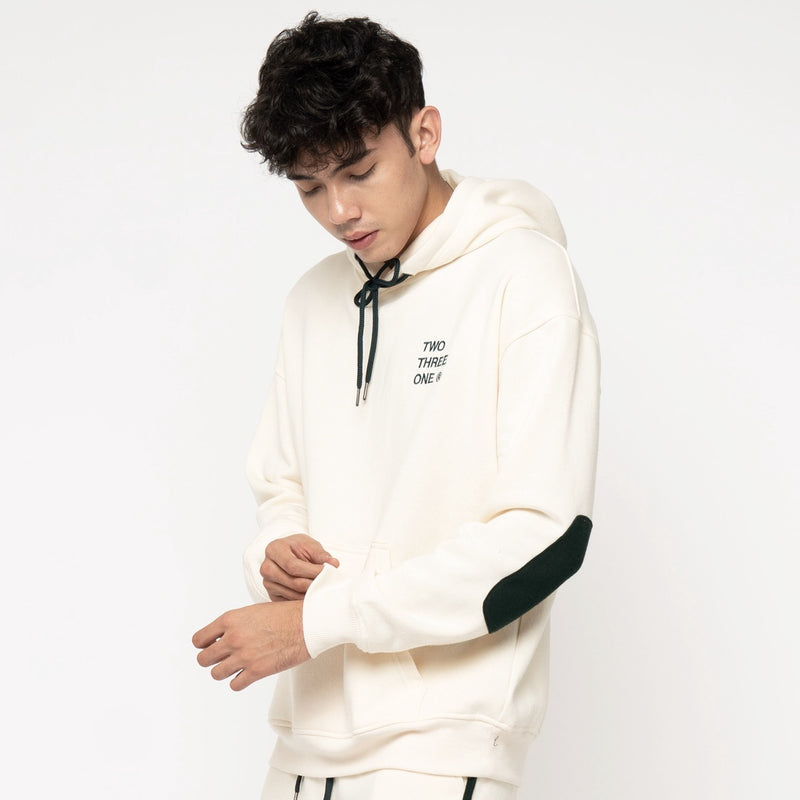 M231 Elbow Patch Hoodie Back On Track Hijau 2580A