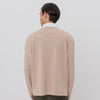 M231 Pakaian Pria Polo Neck Sweatshirt Cream 2582B