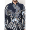 M231 Kemeja Pria Batik Panjang Warna Navy 1429